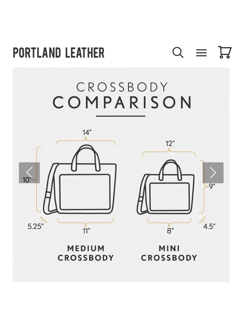 Portland Leather Medium Zip Crossbody Tote in Honey - Picture 11 of 11